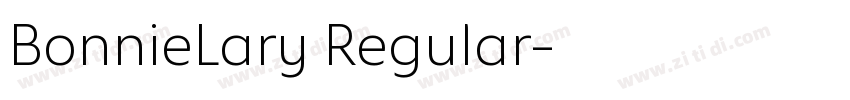 BonnieLary Regular字体转换